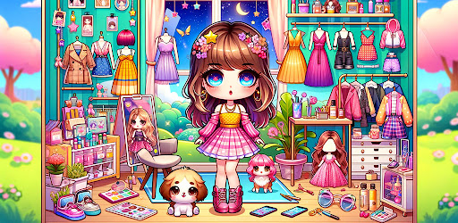 DIY Paper Doll Chibi DressUp ekran görüntüsü