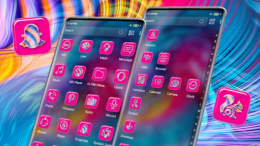 Colorful Waves Theme ekran görüntüsü