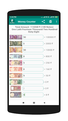 Money Counter India (INR) ekran görüntüsü