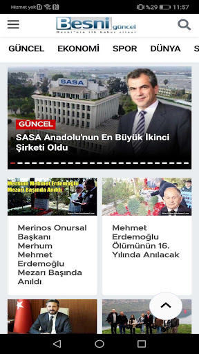 Besni Güncel Gazetesi ekran görüntüsü