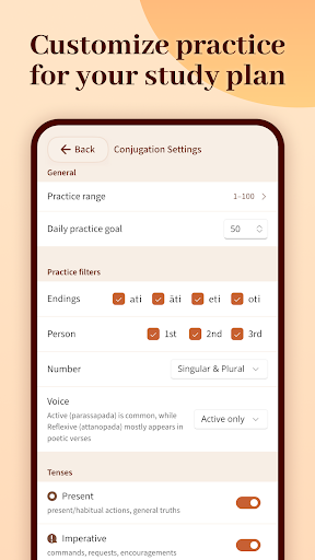 Pāli Practice ekran görüntüsü