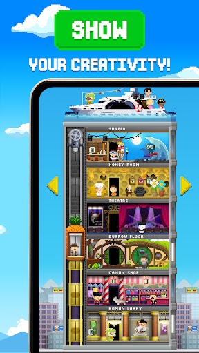 Tiny Tower: Tap Idle Evolution ekran görüntüsü