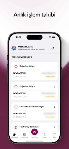 QNB Faktoring ekran görüntüsü