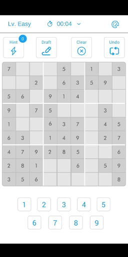 Fira Sudoku ekran görüntüsü