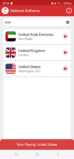 National Anthems ekran görüntüsü