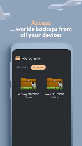 Backup for Minecraft PE ekran görüntüsü