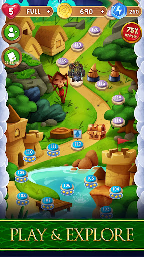 Avalon Jewels Match-3 ekran görüntüsü