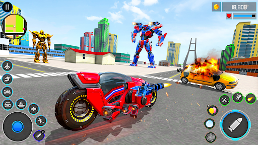 Robot Transform War Car Games ekran görüntüsü