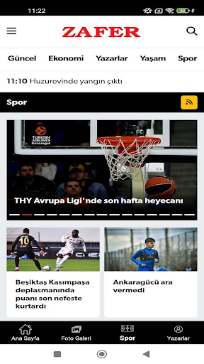 Zafer Gazetesi ekran görüntüsü