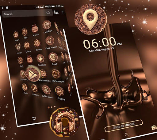Chocolate Launcher Theme ekran görüntüsü