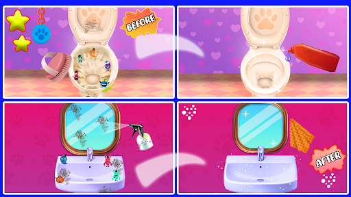 Baby Panda House Cleaning Game ekran görüntüsü