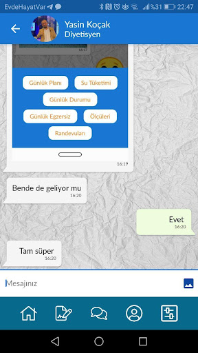 Yasin Koçak ile Online Diyet ekran görüntüsü