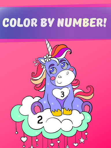 Rainbow Unicorn Color Numbers ekran görüntüsü