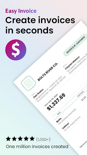 Easy Invoice & Estimate Maker ekran görüntüsü