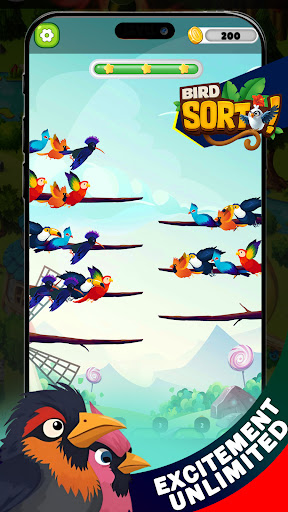 Bird Sort! ekran görüntüsü