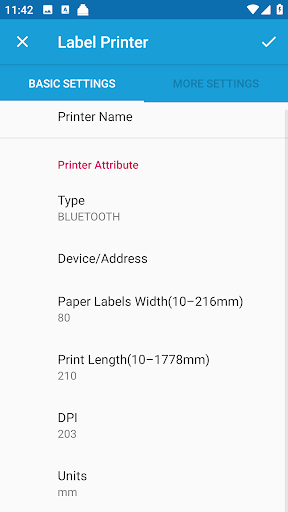 Label Printer ekran görüntüsü