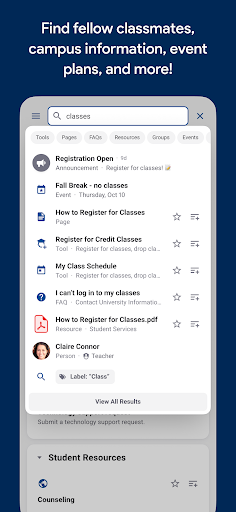 Peru State College Portal ekran görüntüsü