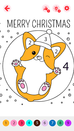 Kids Christmas Coloring Book ekran görüntüsü
