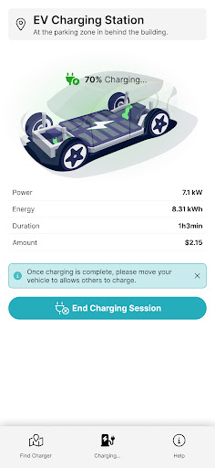 EV+ Charging ekran görüntüsü
