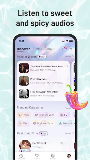MagicWave: Spicy Audio Stories ekran görüntüsü
