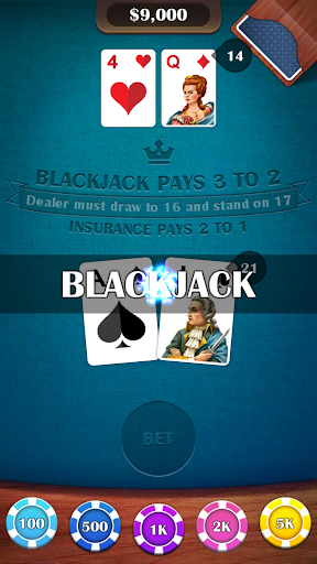 Blackjack 21: casino card game ekran görüntüsü