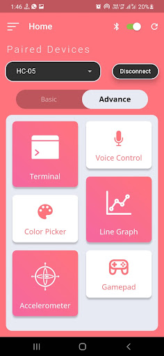 Arduino Bluetooth Control Plus ekran görüntüsü