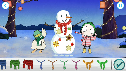 Sarah & Duck: Build a Snowman ekran görüntüsü