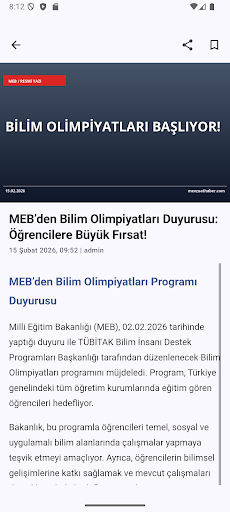 Mevzuat Eğitim Haberleri ekran görüntüsü