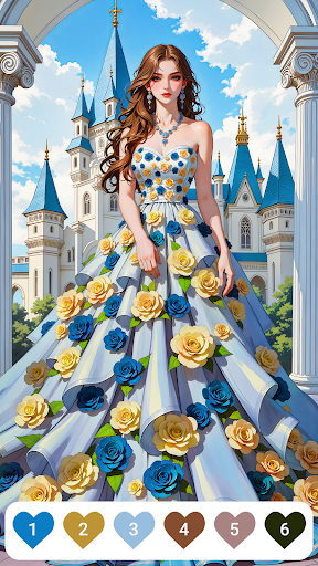 Gown Color - Paint by Number ekran görüntüsü