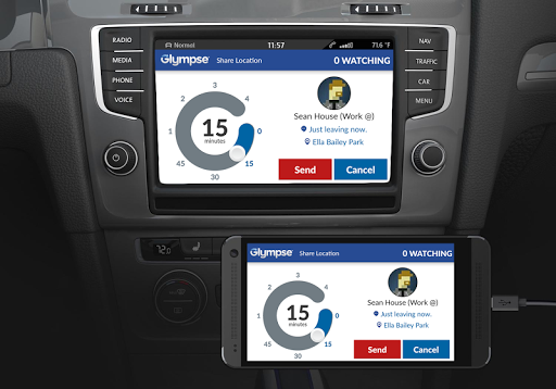 Glympse for Auto - Share GPS ekran görüntüsü