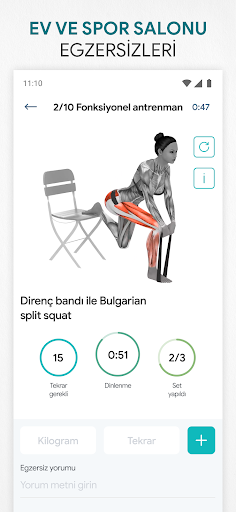 Fitness, Evde Spor & Kas Yapma ekran görüntüsü