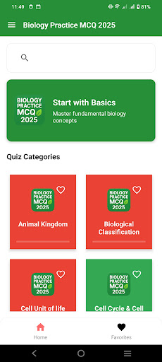 Biology Practice MCQ 2025 ekran görüntüsü