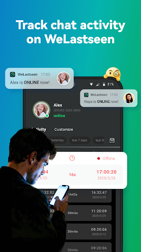 WeLastseen: Chat App tracker ekran görüntüsü
