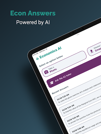 Economics AI - Econ Answers ekran görüntüsü