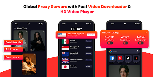 Proxy Browser - Fast & Private ekran görüntüsü