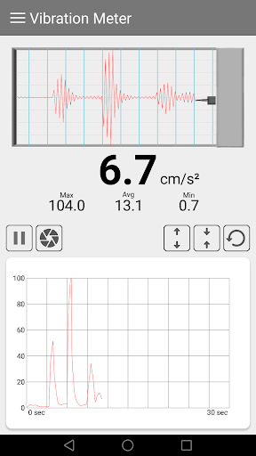Vibration Meter ekran görüntüsü