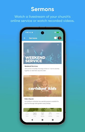 Church Center App ekran görüntüsü