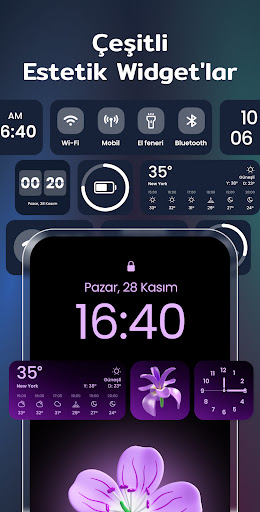 Widgets ve Temalar: iWidgets ekran görüntüsü