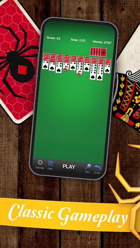 Classic Spider Solitaire Cards ekran görüntüsü