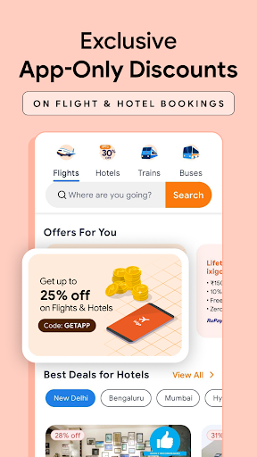ixigo: Flight & Hotel Booking ekran görüntüsü
