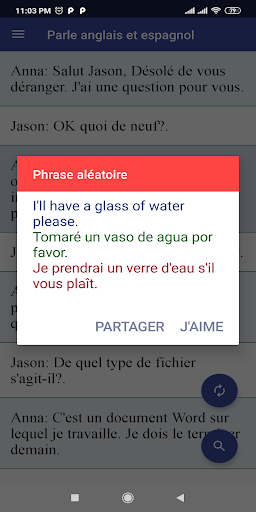 Parle anglais et espagnol ekran görüntüsü