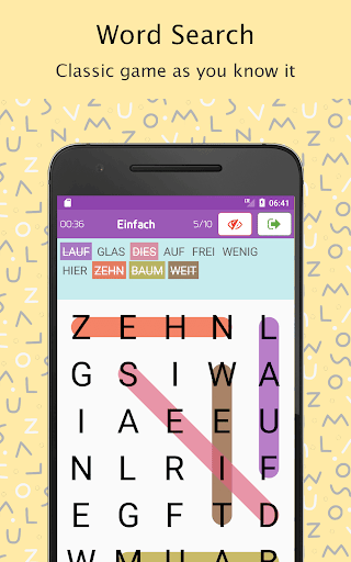 Word Search: German Dictionary ekran görüntüsü