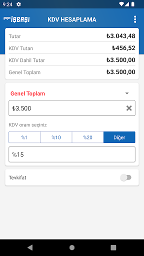 KDV Hesaplama Pro ekran görüntüsü