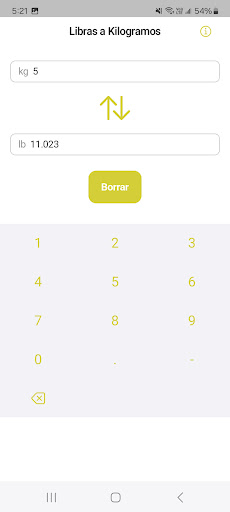 Libras a Kilos ekran görüntüsü