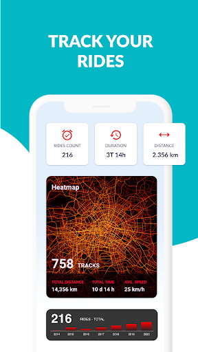Bike Citizens Cycling App GPS ekran görüntüsü