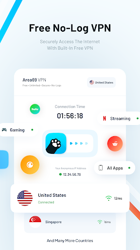 Pawxy - Fast VPN & Web Browser ekran görüntüsü