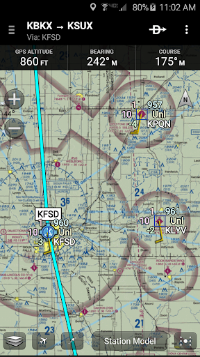 Garmin Pilot ekran görüntüsü