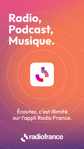 Radio France : radios, podcast ekran görüntüsü