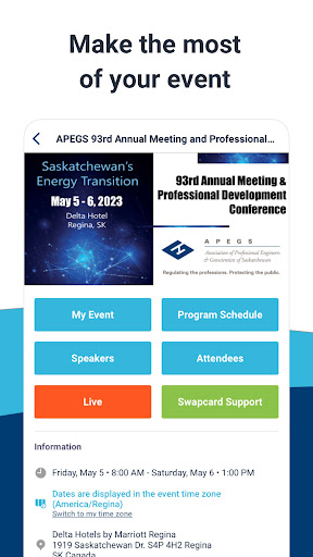 APEGS Events ekran görüntüsü
