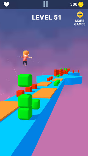 Cube Stacker Surfer Race Games ekran görüntüsü